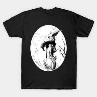 Rambling rabbit - ink -  fantasy inspired art and designs T-Shirt